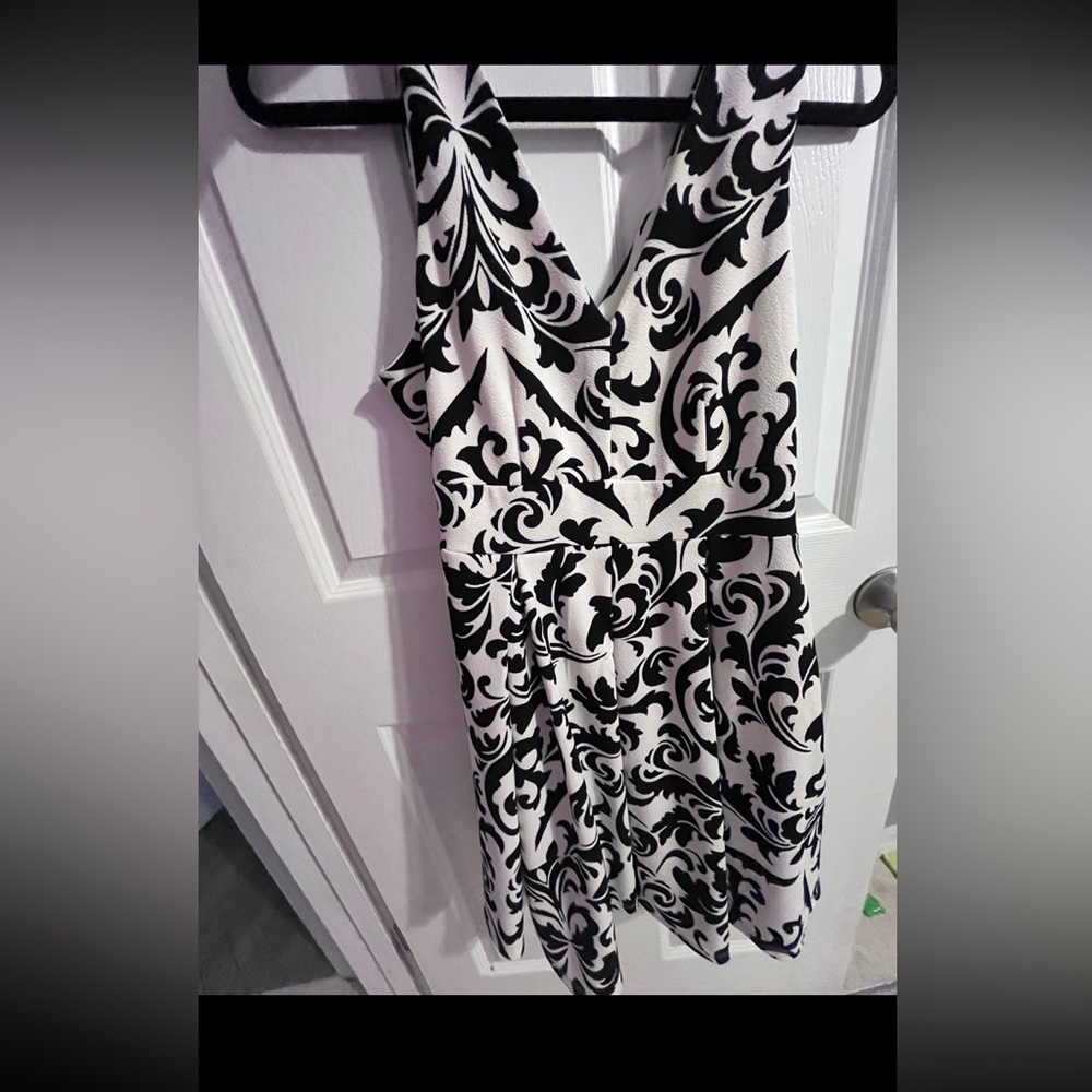 Black and white dress